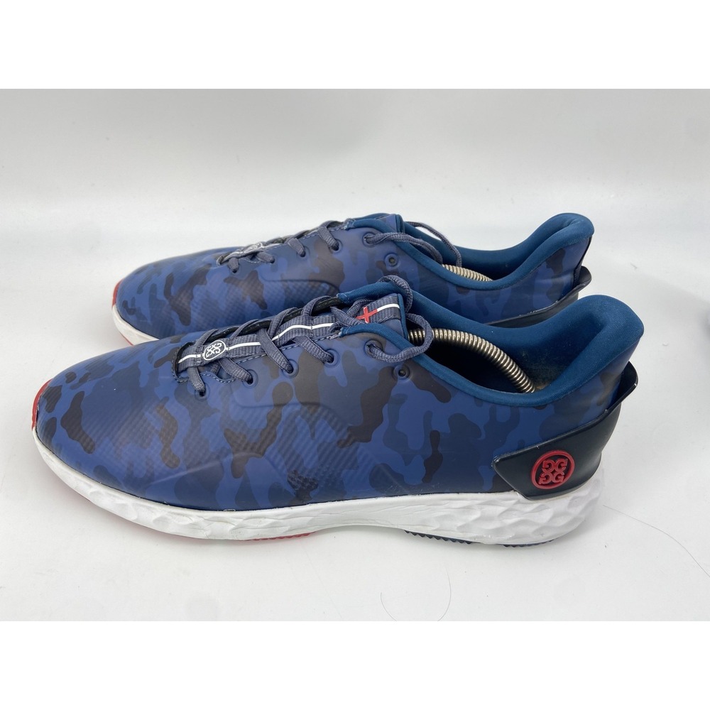 G/FORE Shoes Mens 12 Blue MG4+ Camo Golf Spikeless Sneakers Athletic Comfort - Picture 3 of 11